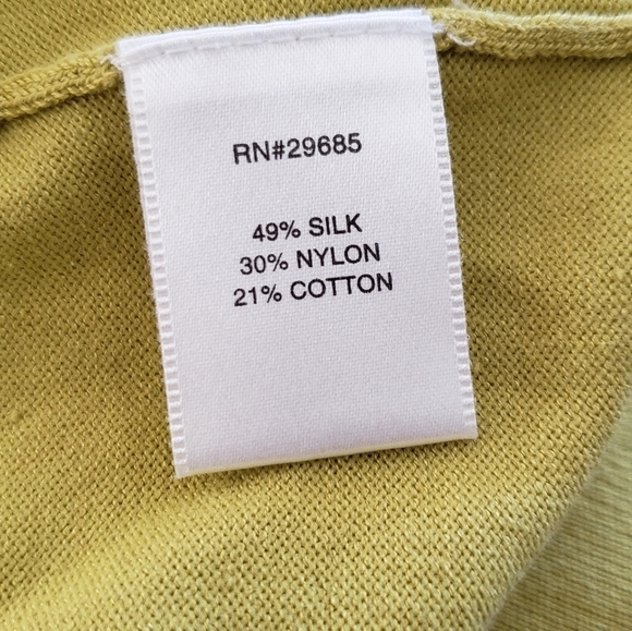 Pendelton sweater vest part silk and cotton size XL. Color lime green - Picture 8 of 8